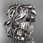 platinum celtic trinity knot wedding band, engagement ring CT7188G