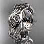 platinum celtic trinity knot wedding band, engagement ring CT7512G