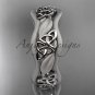 14kt white gold celtic trinity knot wedding band, engagement ring CT7512GM