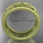 14k yellow gold celtic trinity knot wedding band, matte finish wedding band, engagement ring CT7233G