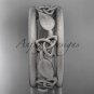 Platinum celtic trinity knot wedding band, matte finish wedding band, engagement ring CT7233G