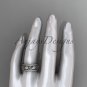 Platinum celtic trinity knot wedding band, matte finish wedding band, engagement ring CT7233G