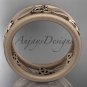 14kt rose gold celtic trinity knot wedding band, engagement ring CT7233GM