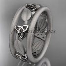 platinum celtic trinity knot wedding band, engagement ring CT7233GM