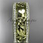 14kt yellow gold celtic trinity knot wedding band, diamond wedding band, engagement ring CT7233B