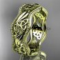 14kt yellow gold celtic trinity knot wedding band, engagement ring CT7508G