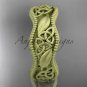14k yellow gold celtic trinity knot wedding band, matte finish wedding band, engagement ring CT7508G