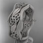 platinum celtic trinity knot wedding band, matte finish wedding band, engagement ring CT7508G