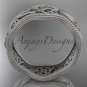platinum celtic trinity knot wedding band, matte finish wedding band, engagement ring CT7508G