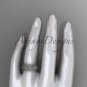 platinum celtic trinity knot wedding band, matte finish wedding band, engagement ring CT7510G