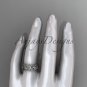 14kt white gold celtic trinity knot wedding band, engagement ring CT7510GM