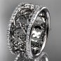 14kt white gold diamond engagement ring, wedding band ADLR423B