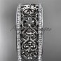 14kt white gold diamond engagement ring, wedding band ADLR423B