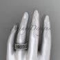 14kt white gold diamond engagement ring, wedding band ADLR423B