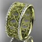 14kt yellow gold diamond engagement ring, wedding band ADLR423B