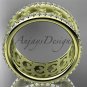 14kt yellow gold diamond engagement ring, wedding band ADLR423B