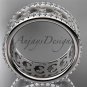 platinum diamond engagement ring, wedding band ADLR423B