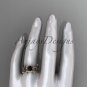 14kt rose gold diamond celtic trinity knot wedding ring, engagement set CT7248S