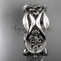 14kt white gold celtic trinity knot wedding band, engagement ring CT7264G