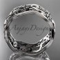 14kt white gold celtic trinity knot wedding band, engagement ring CT7263G