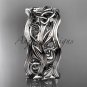 Platinum celtic trinity knot wedding band, engagement ring CT7263G