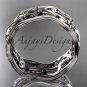 Platinum celtic trinity knot wedding band, engagement ring CT7263G