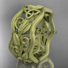 14k yellow gold celtic trinity knot wedding band, matte finish wedding band, engagement ring CT7263G