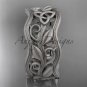 Platinum  celtic trinity knot wedding band, matte finish wedding band, engagement ring CT7263G
