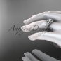 Platinum diamond celtic trinity knot wedding ring, engagement ring CT7328