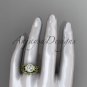 14kt yellow gold diamond celtic trinity knot engagement set with a Moissanite center stone CT7328S