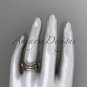 14kt rose gold celtic trinity knot wedding band, engagement ring CT7350G