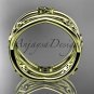 14kt yellow gold celtic trinity knot wedding band, engagement ring CT7350G