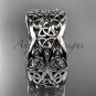 14kt white gold celtic trinity knot wedding band, engagement ring CT7352G