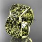 14kt yellow gold celtic trinity knot wedding band, engagement ring CT7352G