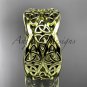 14kt yellow gold celtic trinity knot wedding band, engagement ring CT7352G