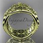 14kt yellow gold celtic trinity knot wedding band, engagement ring CT7352G
