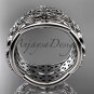 platinum celtic trinity knot wedding band, engagement ring CT7352G