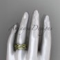 14kt yellow gold celtic trinity knot wedding band, engagement ring CT7517G