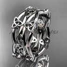platinum  celtic trinity knot wedding band, engagement ring CT7517G