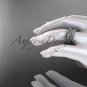 platinum celtic trinity knot wedding band, matte finish wedding band, engagement ring CT7517G