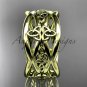 14kt yellow gold celtic trinity knot wedding band, engagement ring CT7519G