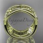 14kt yellow gold celtic trinity knot wedding band, engagement ring CT7519G