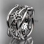 platinum celtic trinity knot wedding band, engagement ring CT7519G