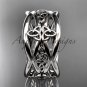 platinum celtic trinity knot wedding band, engagement ring CT7519G
