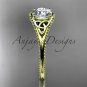 14kt yellow gold celtic trinity knot wedding ring, engagement ring CT7375