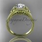 14kt yellow gold celtic trinity knot wedding ring, engagement ring CT7375