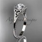 platinum  celtic trinity knot wedding ring, engagement ring CT7375