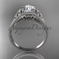 platinum  celtic trinity knot wedding ring, engagement ring CT7375