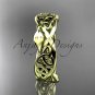 14kt yellow gold celtic trinity knot wedding band, triquetra ring, engagement ring CT7520G