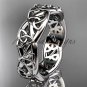 Platinum celtic trinity knot wedding band, triquetra ring, engagement ring CT7392G